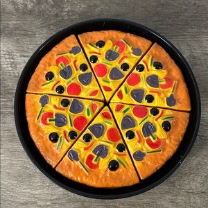 Play Food Deep Dish Pizza Battat Vintage 1990s